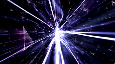 tecnología abstracta rayas de fibra explosión animación, renderización, fondo, bucle