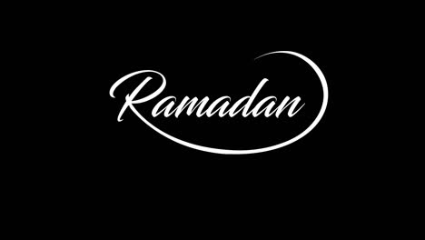 ramadan mubarak animated text write-on english calligraphy with moon, star & lantern. you can use it in alpha or luma matte mode & put video or image inside it according to your theme.