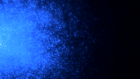 abstract glowing blue particles