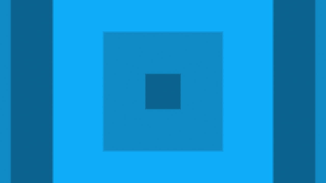 빈티지 레트로 화려한 파란색 사각형 터널 배경 루프