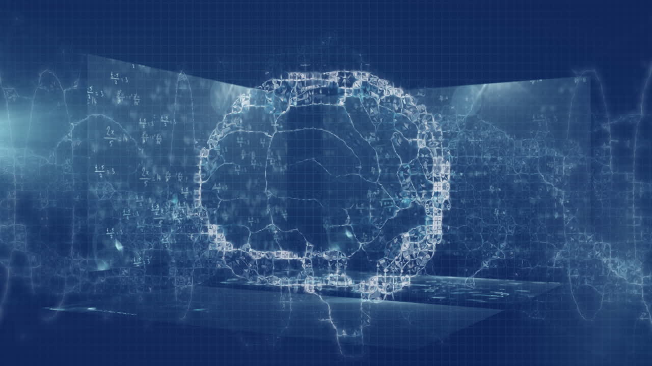 코로나바이러스 코로나19 팬데 ⁇  기간 동안 데이터 처리의 애니메이션