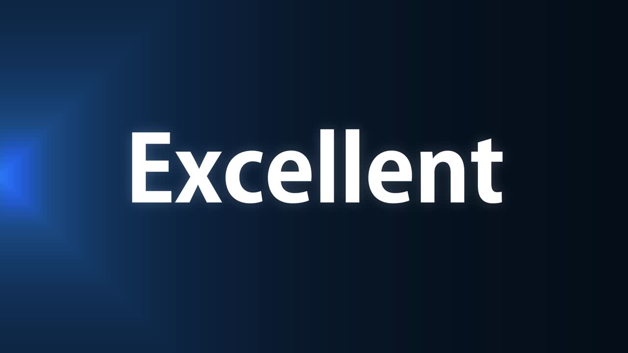 Excellent text animation message motion graphics