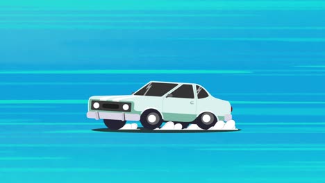 car flat animation loop