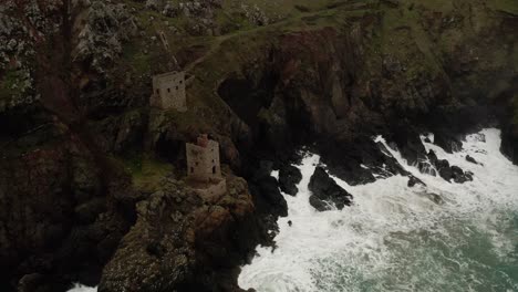the dramatic cornish coastline featured in the poldark series, cornwall, united kingdom.