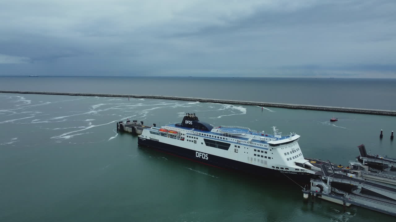 DFDS Ferry at Port