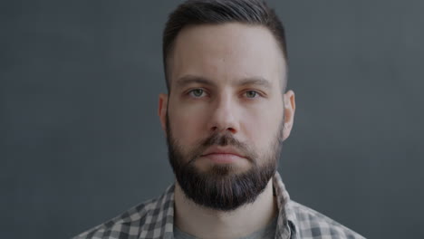 portrait of a man with beard