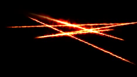 background animation of flowing streaks of light, orange line,