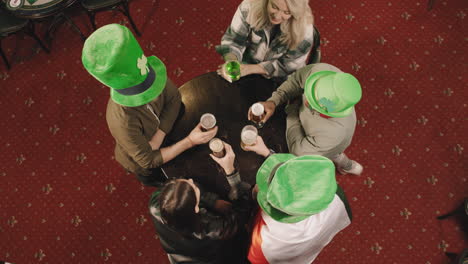 friends gathering on st patricks day
