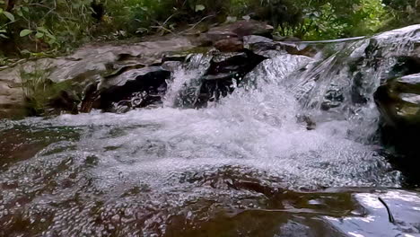 slow motion, pure cleansing water, rushing torrents, wilderness sounds