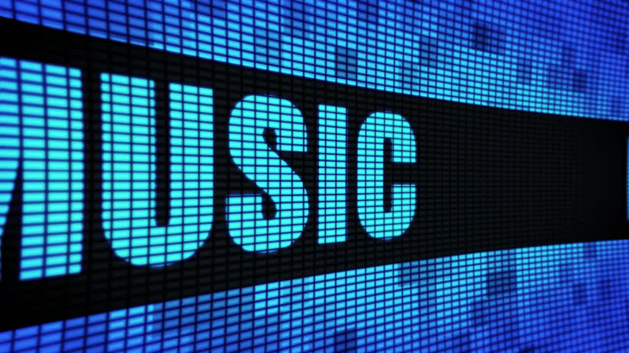 Music on a Digital Display