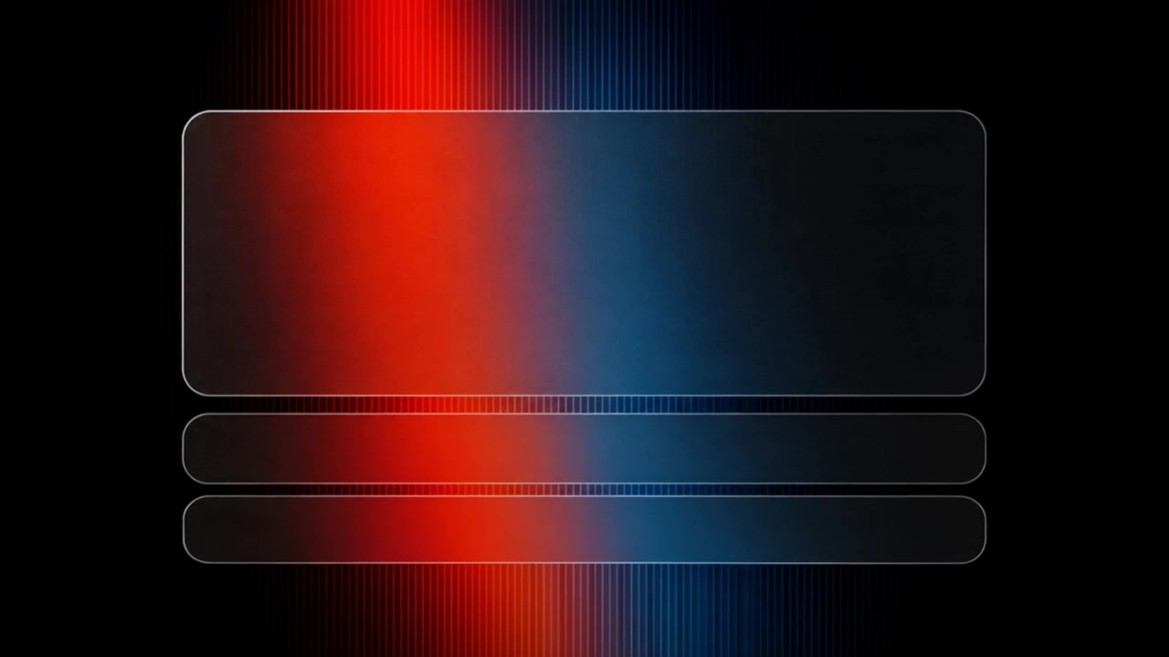 Blue and red glowing gradient background designed as clean modern feedback banner backdrop