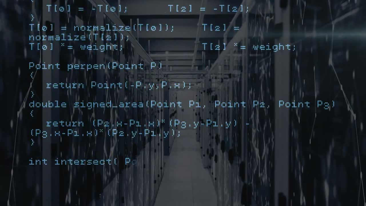 데이터 처리 및 서버를 통한 연결의 애니메이션