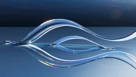 abstract water waves