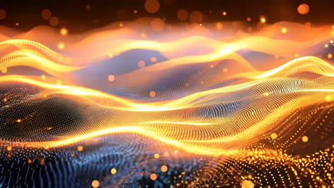 a blurry image of a wave with a lot of sparkles. the image has a dreamy, ethereal quality to it, as if it were captured in a dream. the sparkles add to the sense of movement and energy