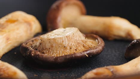frying shiitake mushrooms