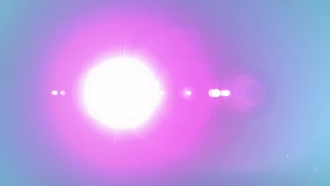 animation of pink light in blue background