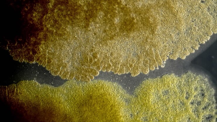 Abstract Microscopic Organic Growth or Bacterial Colony