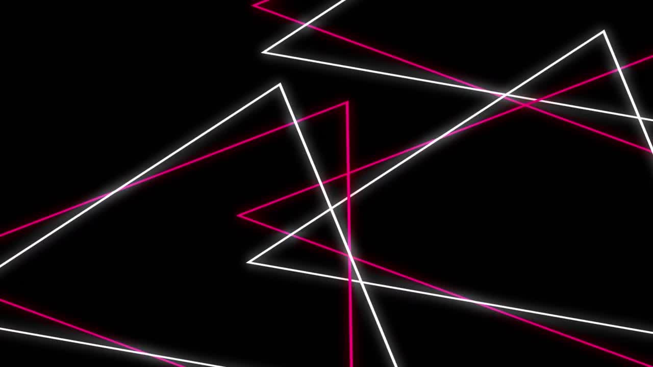 Geometric shapes on black background