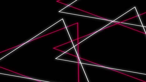 geometric shapes on black background