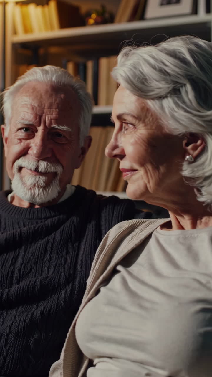 Happy Senior Couple at Home