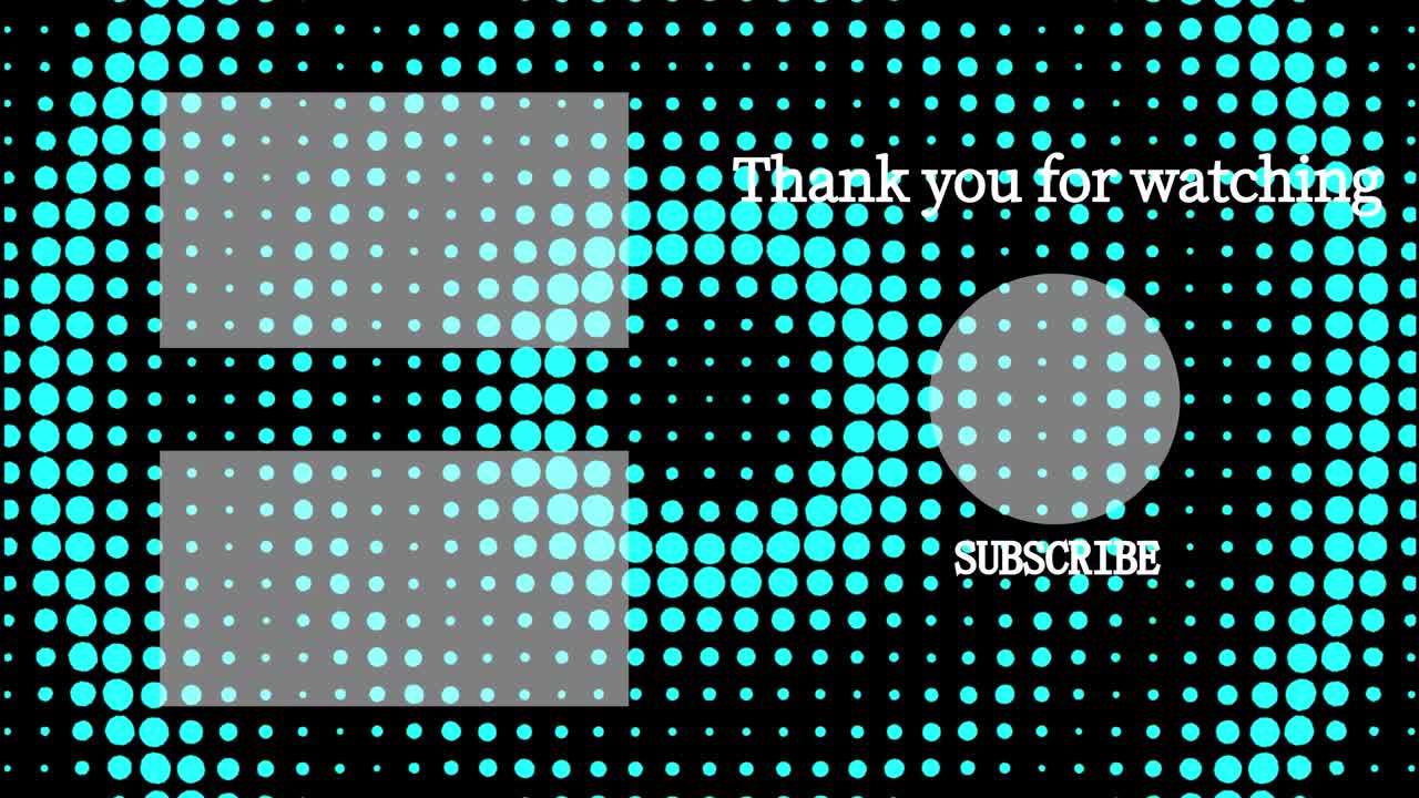 원형 물결 모션 엔드 카드 엔딩 스크린 모션 그래픽