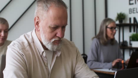 adult student in classroom