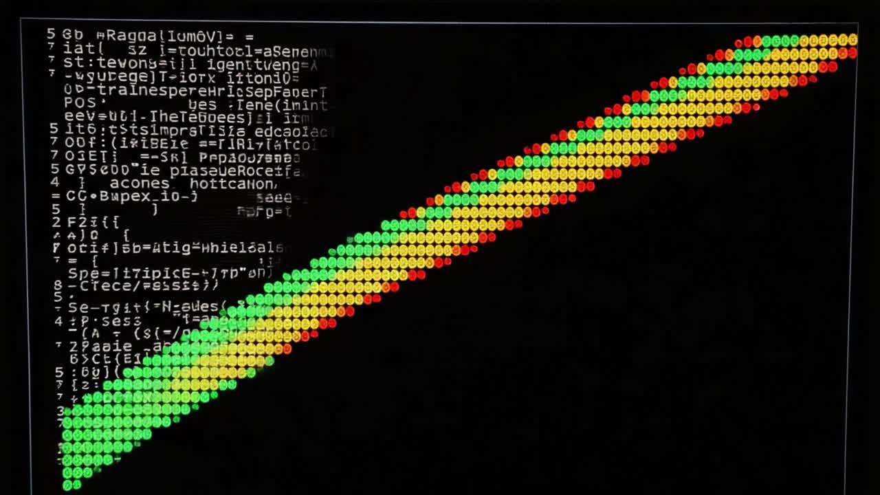 A Compelling Visual Representation of Code Execution Progression with Colorful Data Visualization and Background Code Output