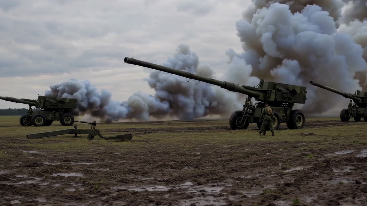 Artillery Firing Exercise