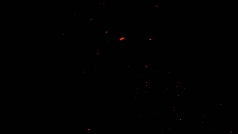 chispas de fuego - movimiento horizontal de bucle -4k video de stock