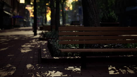 empty public park during curfew cause of corona virus quarantine