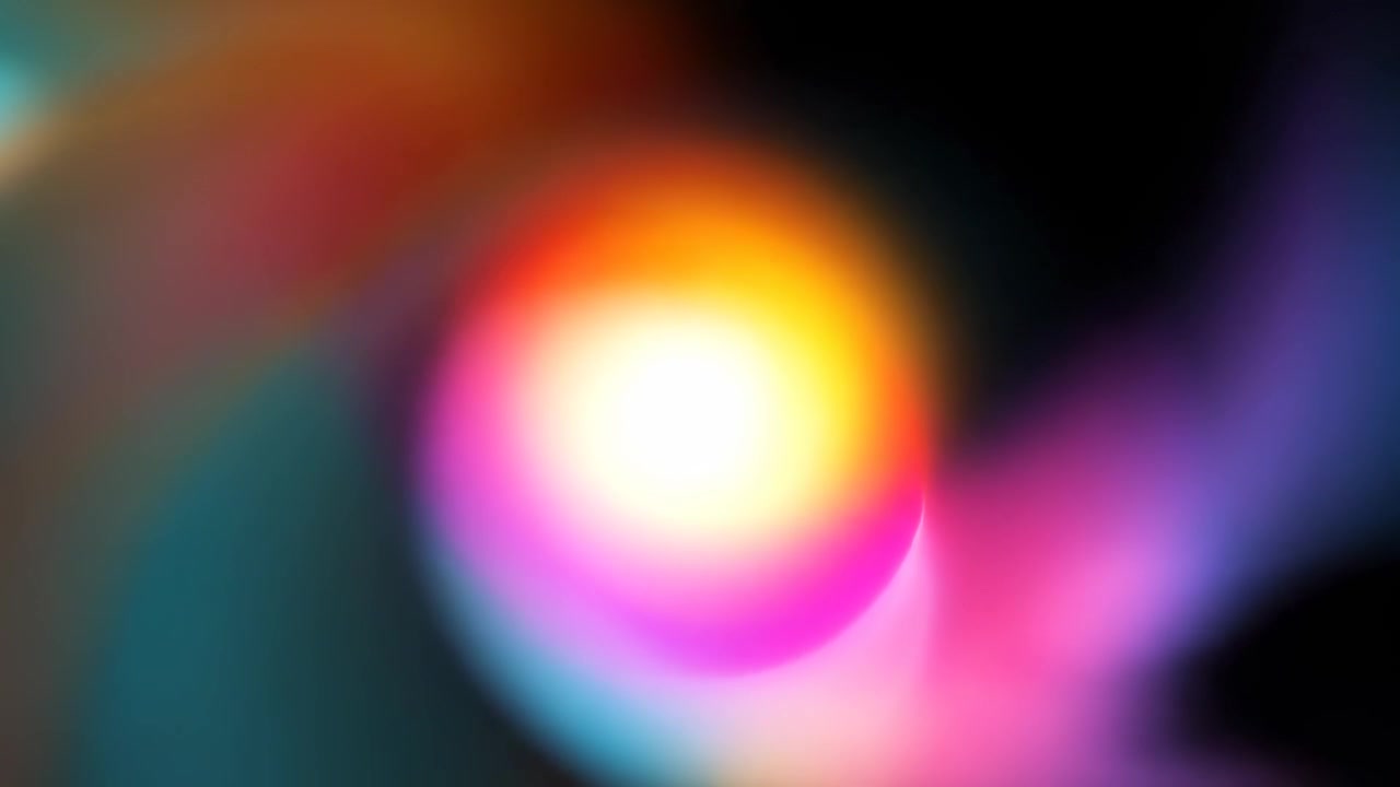 Abstract Motion Background with Glowing Colorful Light Orbs