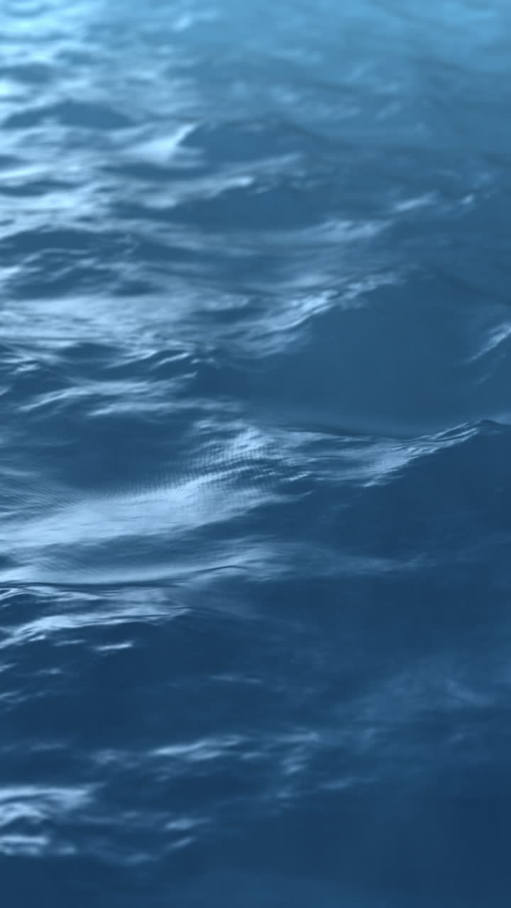 Loop minimalista della superficie dell'oceano Sfondo animato con acqua calma
