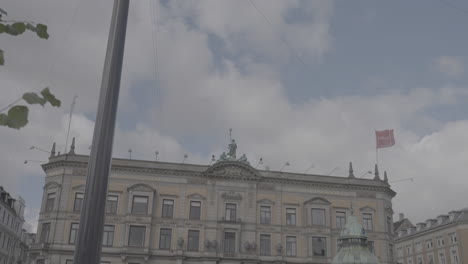 french embassy building on the new king's square in copenhagen denmark on a cloudy day log
