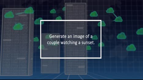 Animation-of-ai-text-and-data-processing-over-servers-and-clouds