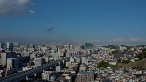 The-aerial-view-of-Yokohama