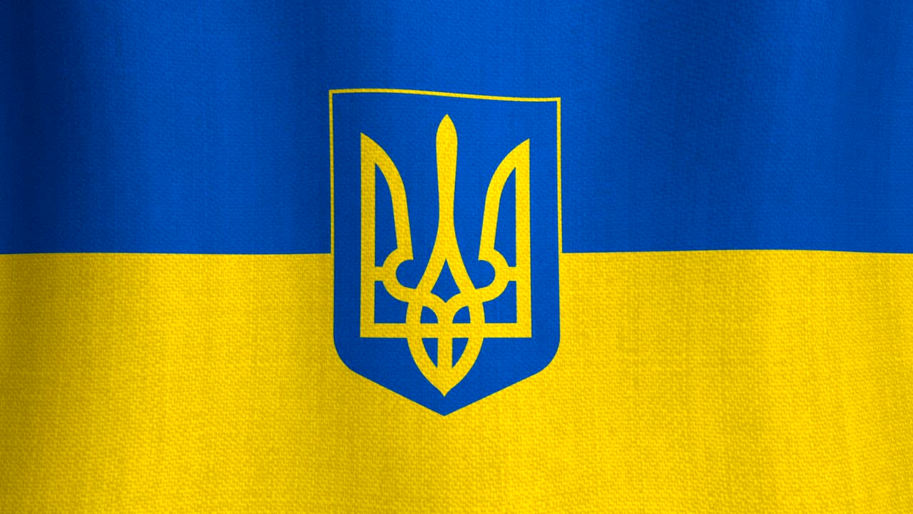 우크라이나의 현실적인 면화 발과 배경으로 국호