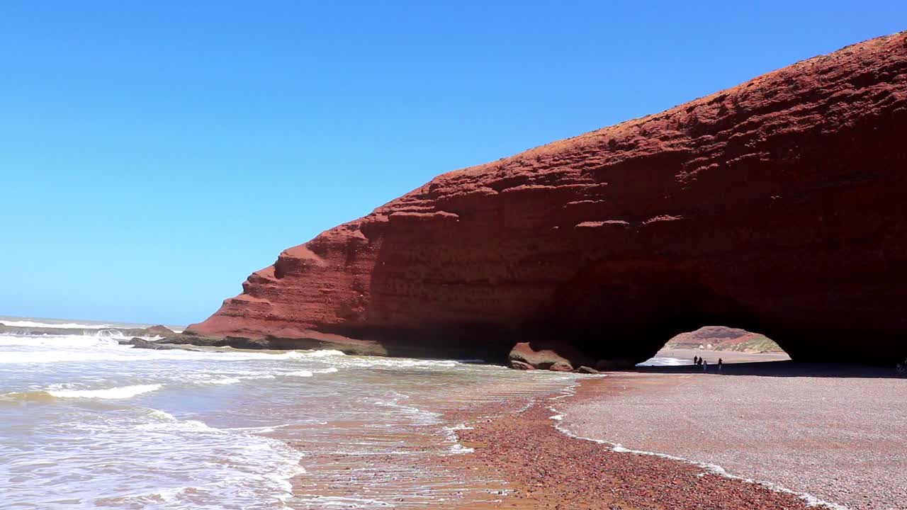 natural arch legzira beach morocco