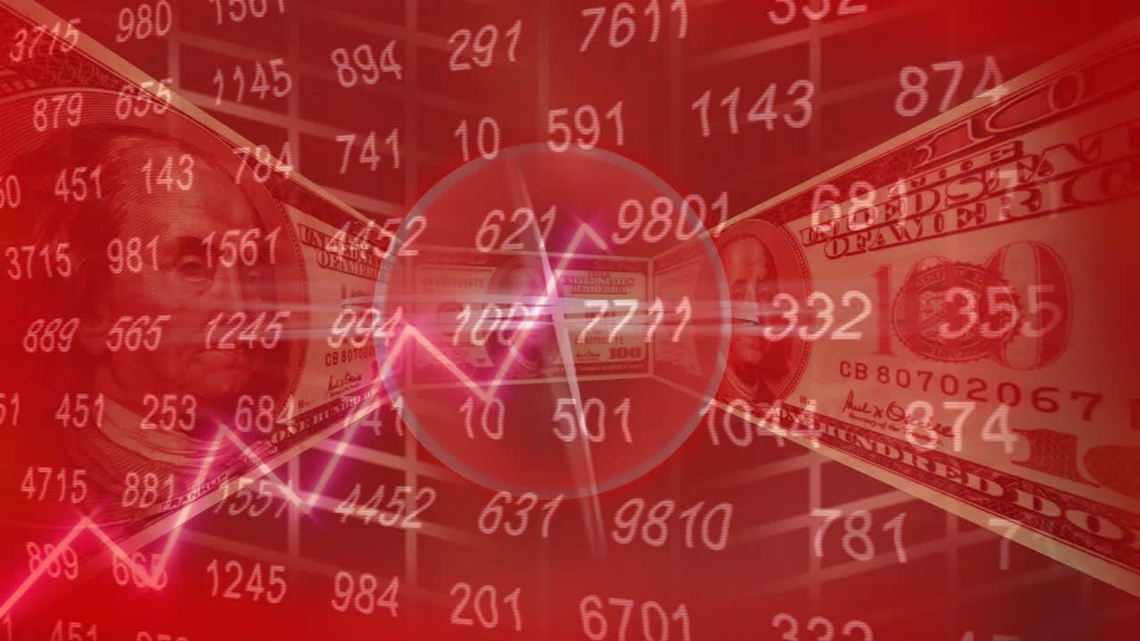 달러 애니메이션은  ⁇ 은 원을 둘러싸고 원을 돌립니다.