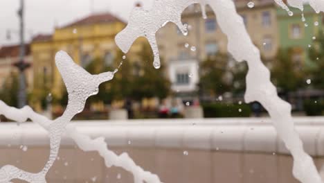 fountain in slow motion in debrecen city hungary camera: canon 6d mark ii