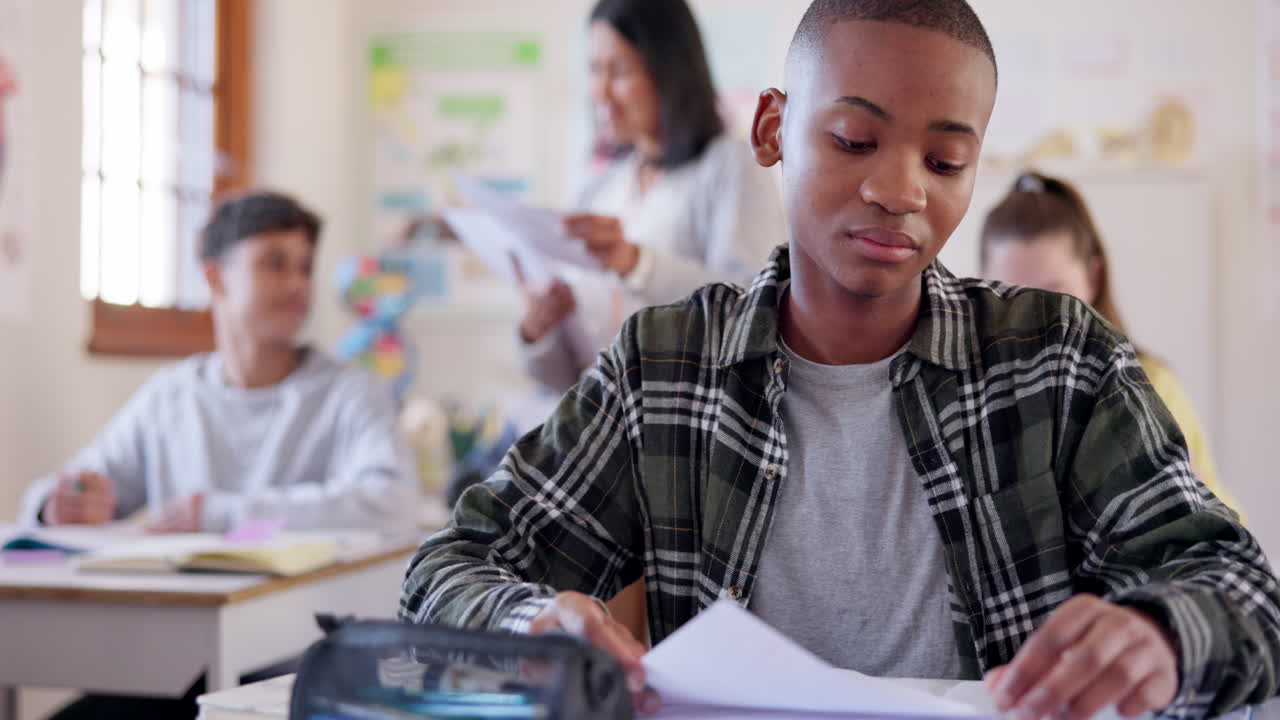 Education, stress and test with student