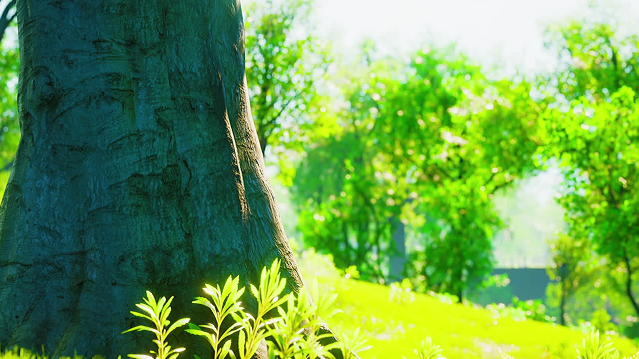 восход солнца в красивом парке