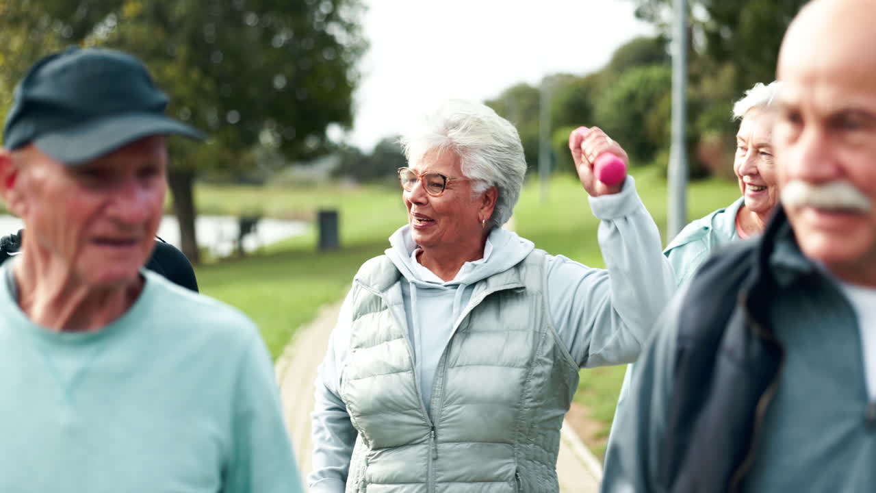 Active Seniors Exercising Together
