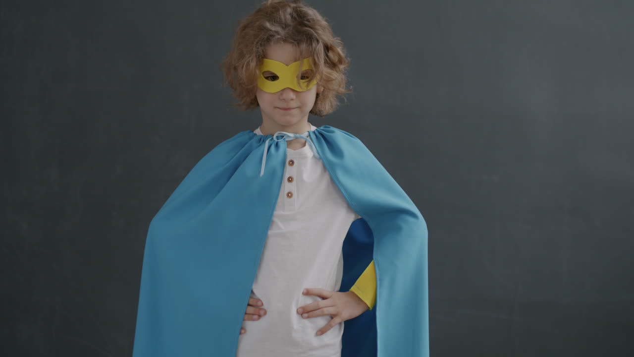 Child Dressed as Superhero