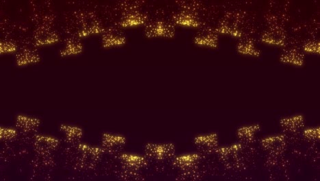 abstract golden particles background loop