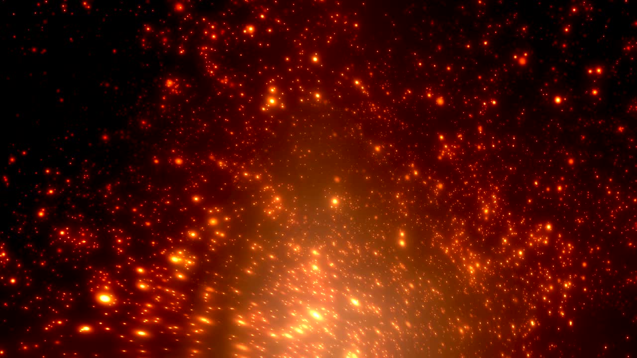 色鮮やかな光る粒子 背景のループ