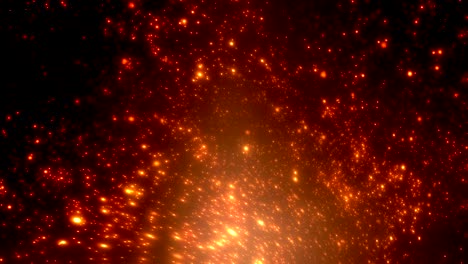 colorful glowing particles background loop