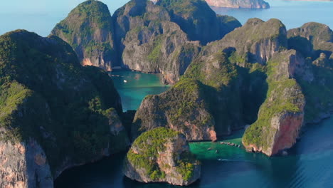 aerial view of stunning tropical islands and ocean