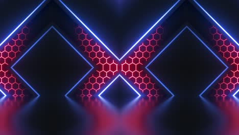 neon geometric background