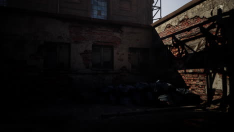 abandoned-industrial-factory-buildings-at-sunset