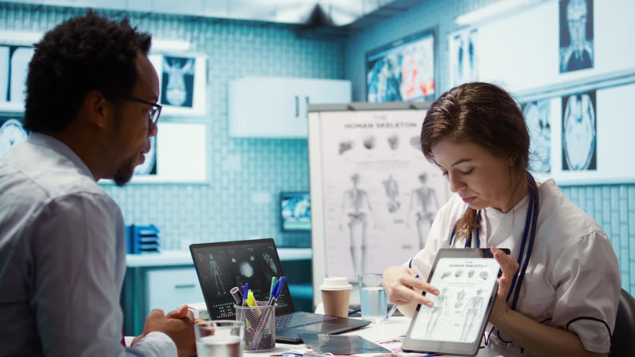 Doctor and patient engage in a discussion about diagnostic results